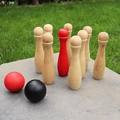 Wooden skittles set for sale  Delivered anywhere in UK