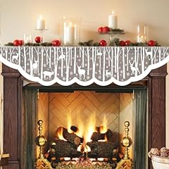 White christmas fireplace for sale  Delivered anywhere in USA 