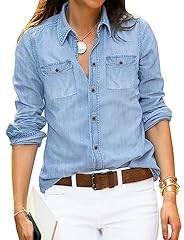 Roskiky camicia jeans usato  Spedito ovunque in Italia 