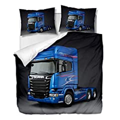 OliveSleep Truck Scania Duvet Cover Set Single Size,Quilt for sale  Delivered anywhere in Ireland