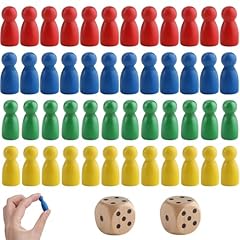 50pcs wooden pawns for sale  Delivered anywhere in UK