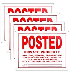 Posted trespassing signs for sale  Delivered anywhere in USA 