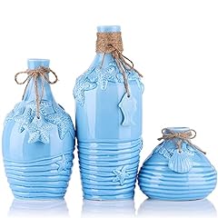 Blue ceramic vase for sale  Delivered anywhere in USA 