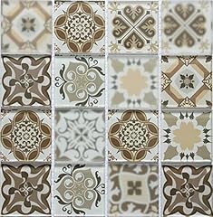 300x300mm brown patterned for sale  Delivered anywhere in UK