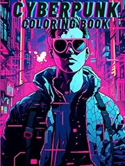 Cyberpunk coloring book for sale  Delivered anywhere in UK