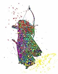 ArtDash Pop Art Print: Watercolor Splatter MERIDA (8"×10" for sale  Delivered anywhere in Canada