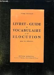 Livret guide vocabulaire d'occasion  Livré partout en France