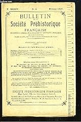 Bulletin société préhistori d'occasion  Livré partout en France