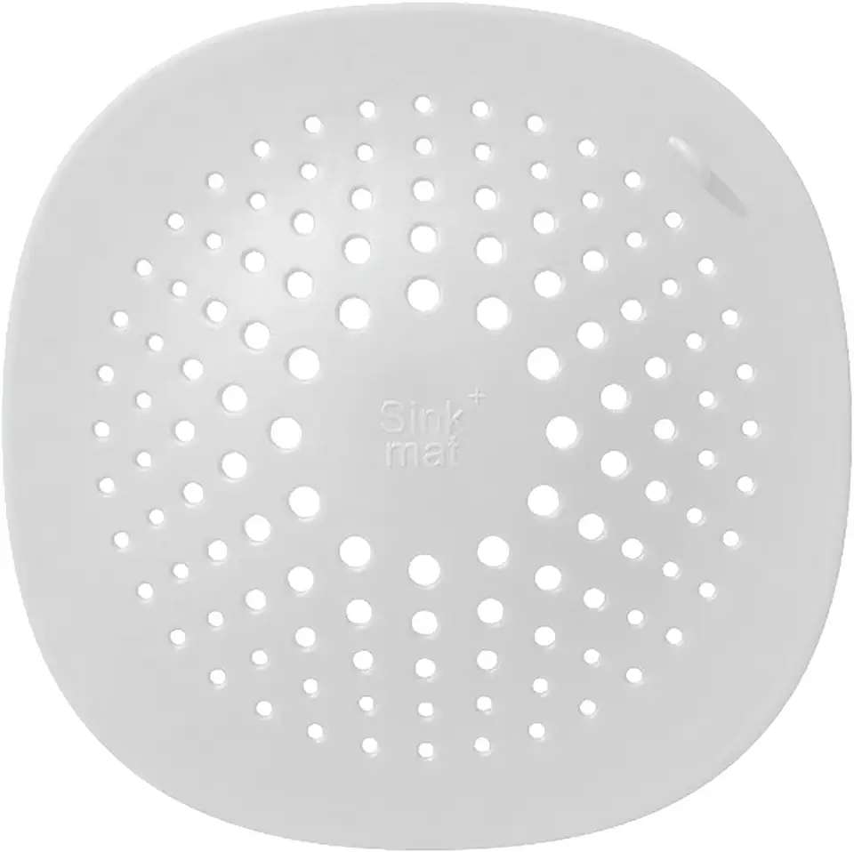 Generic Doucheafdekking siliconen haarstopperfilter badkamerafvoer vloerwastafel zeef hoogslaper net 3 M (wit, één maat) tweedehands  