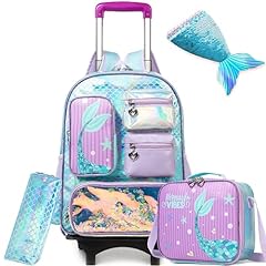Mermaid rolling backpack for sale  Delivered anywhere in USA 