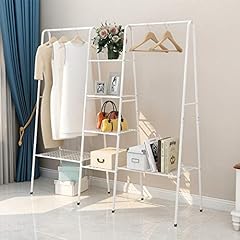 Garment Rack Metal Clothing Racks with 4-Tiers 6 Shelf for sale  Delivered anywhere in UK