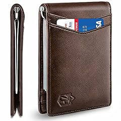 Zitahli Mens Slim Wallet with Money Clip Minimalist 7 Slots RFID Front Pocket Wallets for Men with Pull Tail for sale  Delivered anywhere in Canada