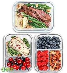 Compartment glass meal for sale  Delivered anywhere in USA 