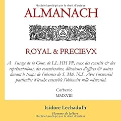 Almanach royal precievx d'occasion  Livré partout en France