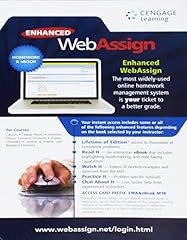 Enhanced webassign homework for sale  Delivered anywhere in USA 