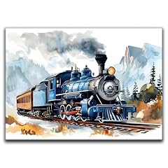 Old train canvas for sale  Delivered anywhere in USA 