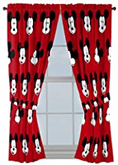 Disney Mickey Mouse Cute Faces 63" inch Drapes 4 Piece for sale  Delivered anywhere in USA 