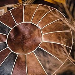 Cuir pouf coussin d'occasion  Livré partout en France