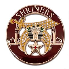 Shriner rhinestone round for sale  Delivered anywhere in USA 