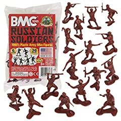 BMC Classic Marx Russian Plastic Army Men - 36pc WW2, used for sale  Delivered anywhere in USA 