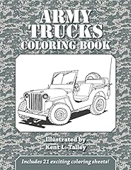 Army trucks coloring for sale  Delivered anywhere in USA 