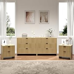 Bviuntwo fluted dresser for sale  Delivered anywhere in USA 