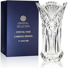 Crystal vase inch for sale  Delivered anywhere in USA 