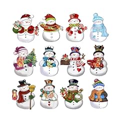 12pcs snowman christmas for sale  Delivered anywhere in USA 