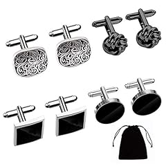 4pairs cufflinks men for sale  Delivered anywhere in UK