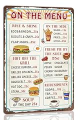 Generic menu metal for sale  Delivered anywhere in USA 