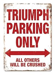 Triumph parking metal for sale  Delivered anywhere in Ireland