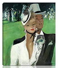 Jean Gabriel Domergue Stretched Giclee Print On Canvas-Famous for sale  Delivered anywhere in Canada