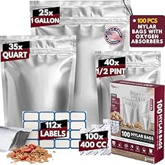 100 pack mylar for sale  Delivered anywhere in USA 
