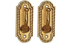 Pair solid brass for sale  Delivered anywhere in Ireland