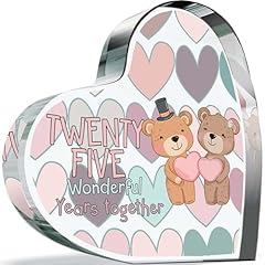 25th anniversary plaque for sale  Delivered anywhere in UK