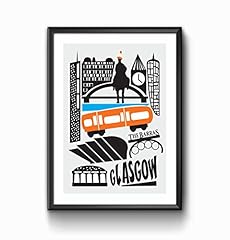 Glasgow city print for sale  Delivered anywhere in UK