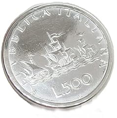 Anello in Argento 925 con 500 lire in Argento serie Caravelle usato  Spedito ovunque in Italia 