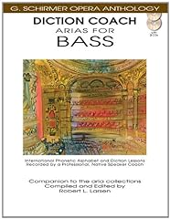 Used, Diction Coach - G. Schirmer Opera Anthology (Arias for Bass): Arias for Bass for sale  Delivered anywhere in Canada