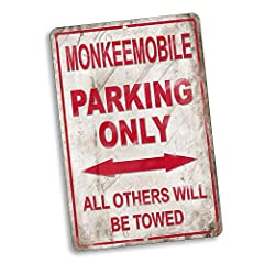 Monkeemobile parking sign for sale  Delivered anywhere in USA 
