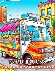 Food trucks coloring for sale  Delivered anywhere in UK