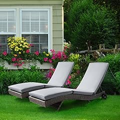 Patio wicker chaise for sale  Delivered anywhere in USA 