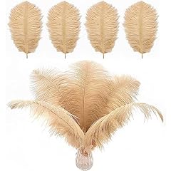 12pcs ostrich feathers for sale  Delivered anywhere in UK