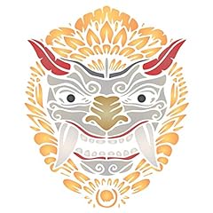 Barong mask stencil for sale  Delivered anywhere in USA 