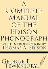 Complete manual edison for sale  Delivered anywhere in USA 