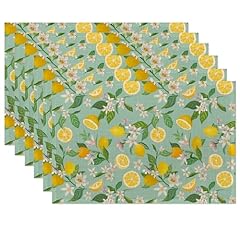 Lemon placemats tropical for sale  Delivered anywhere in USA 