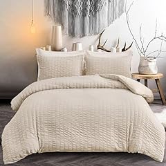 Beige seersucker bedding for sale  Delivered anywhere in UK