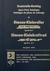 Ersatzteilkatalog simson schwa gebraucht kaufen  Wird an jeden Ort in Deutschland