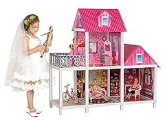 39'' Large Plastic & Hard Cardboard Dollhouse, Big for sale  Delivered anywhere in USA 