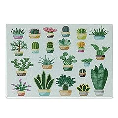 Lunarable Cactus Cutting Board, Home Plants in Pots for sale  Delivered anywhere in Canada