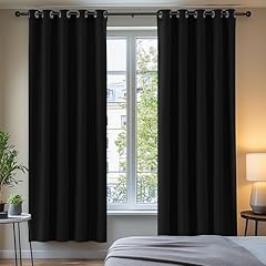 Deconovo black curtains for sale  Delivered anywhere in UK